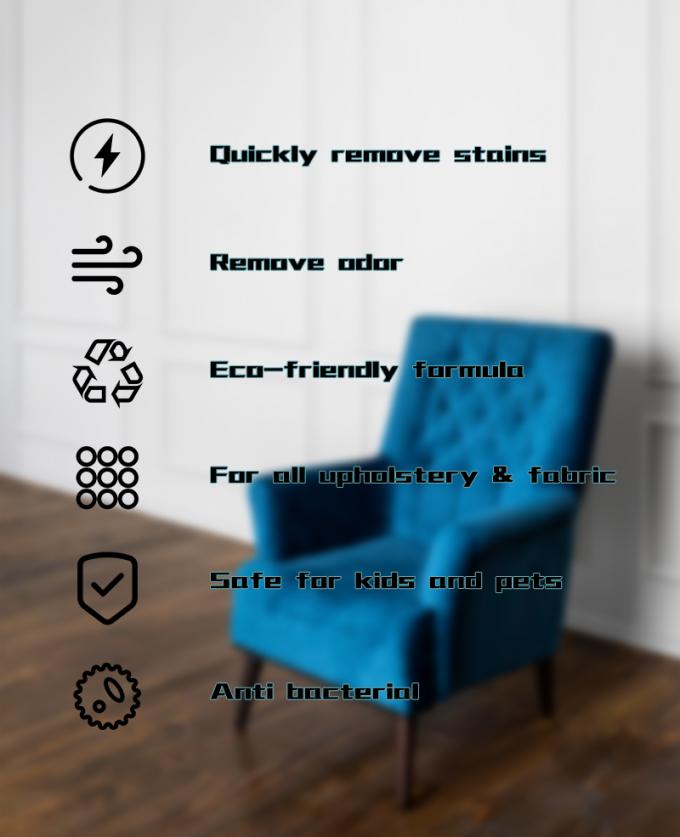 ملابس معدات العناية بمفروشات السيارة مقعد سيارة ملابس بيضاء الأرائك المنظف الصابون رشاش سائل المنسوجات المنظفة ومزيل الروائح 1